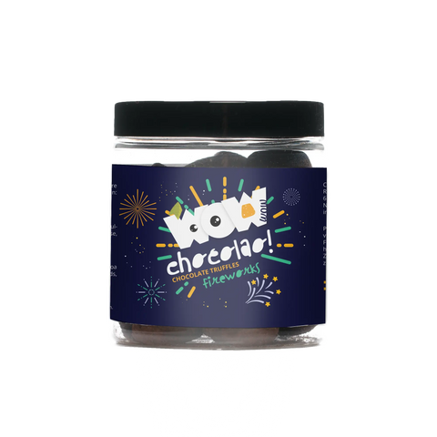 Popping Candy - New Years Edition - Chocolate Truffles - 130g jar - WOW Chocolao!