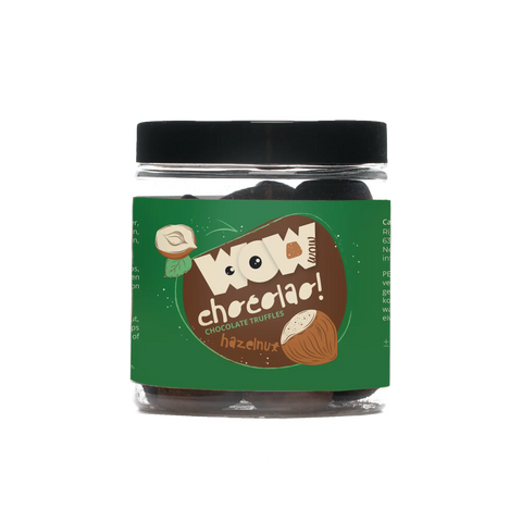 Hazelnut - Chocolate Truffles - 130g jar - WOW Chocolao!