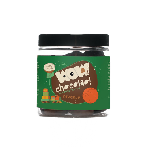 Hazelnut - Fathers Day - Chocolate Truffles - 130g jar - WOW Chocolao!