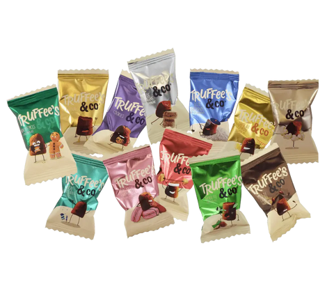 Truffee's & Co Chocolate Truffles - Individually Wrapped - Mixed flavours - WOW Chocolao!