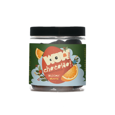 Orange - Easter Edition - Chocolate Truffles - 130g jar - WOW Chocolao!