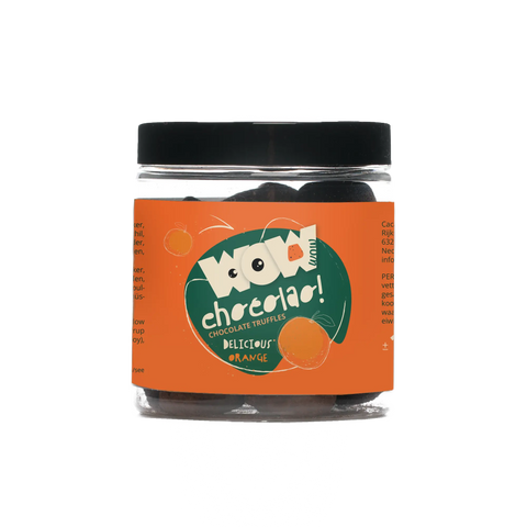 Orange - Chocolate Truffles - 130g jar - WOW Chocolao!