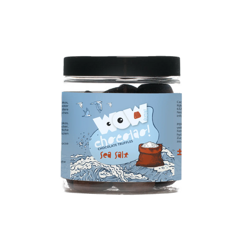 Sea salt - Chocolate Truffles - 130g jar - WOW Chocolao!