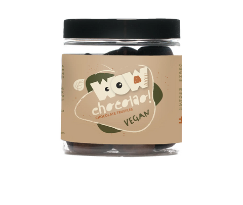 Vegan - Chocolate Truffles - 130g jar - WOW Chocolao!