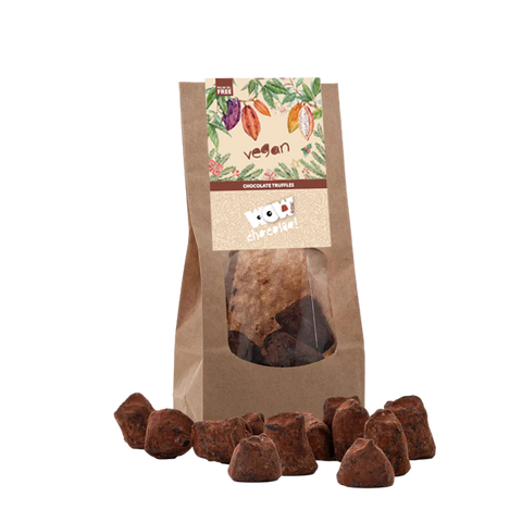 Vegan Chocolade Truffels - Biologisch afbreekbare zak 130g
