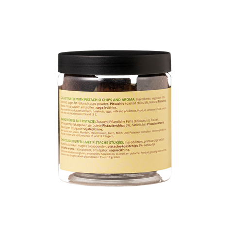 Pistache Chocoladetruffels - 130 g Cadeaupot