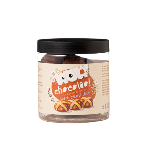 hot cross bun cocoa truffles