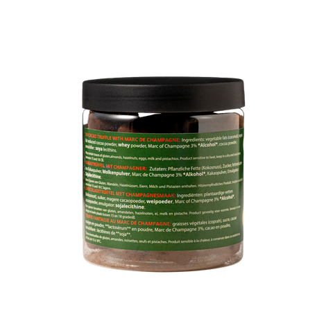 Champagne chocoladetruffels - Christmas Edition - Geschenkpot 130 g