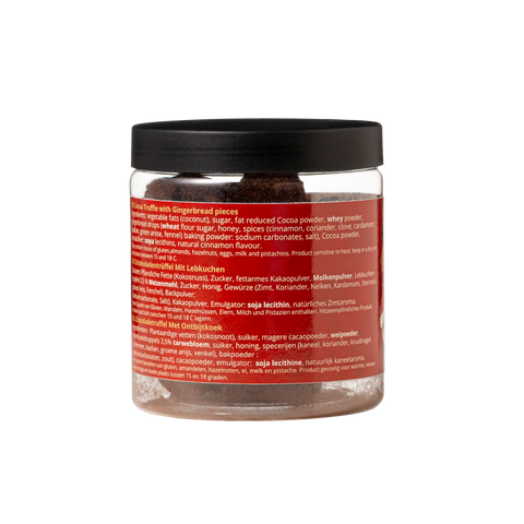 Gingerbread Chocolate Truffles Gift Jar 130g | Cozy Spiced Christmas Chocolate