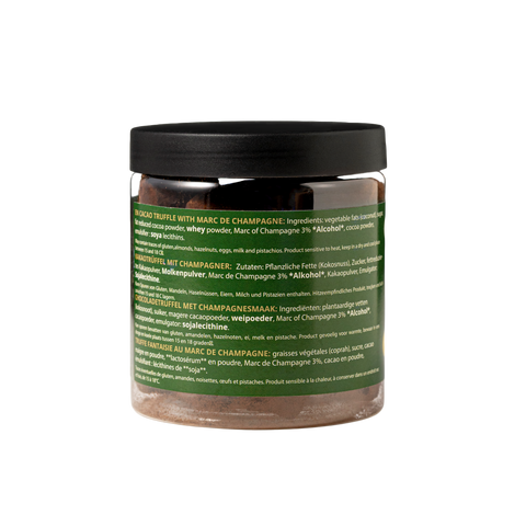 Champagne - Moederdag-chocoladetruffels - Geschenkpot 130 g