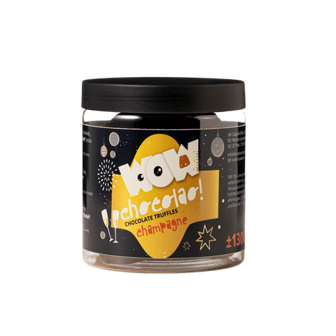 champagne cocoa truffles new year