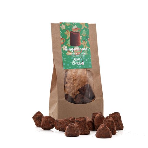Gingerbread Chocolate Truffles - Christmas Edition - Biodegradable bag 130g - WOW Chocolao!