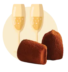 Champagne - Chocolate Truffles - Bulk - WOW Chocolao!