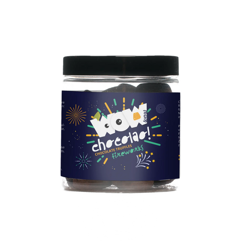 Popping Candy - New year chocolate truffles - Gifting jar 130g - WOW Chocolao!