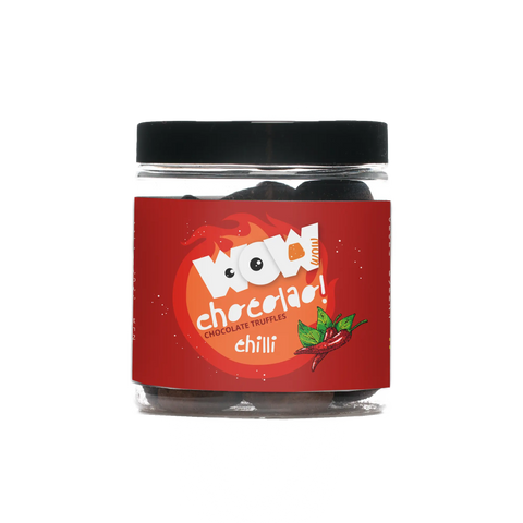 Chili Chocolate Truffles - 130g Gifting jar - WOW Chocolao!
