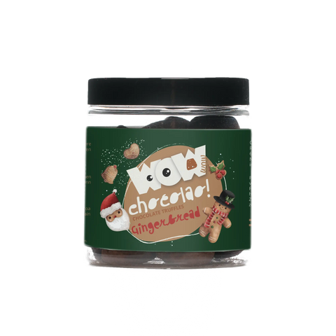 Gingerbread - Christmas Chocolate Truffles - Gifting jar 130g - WOW Chocolao!