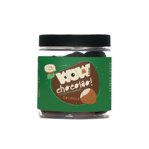 Hazelnut Chocolate Truffles - 130g Gifting jar - WOW Chocolao!