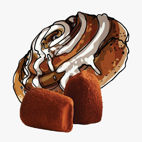 Cinnamon Roll chocolate truffles - bulk - WOW Chocolao!