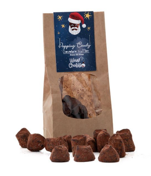 Popping Candy Chocolate Truffles - Christmas Edition - Biodegradable bag 130g