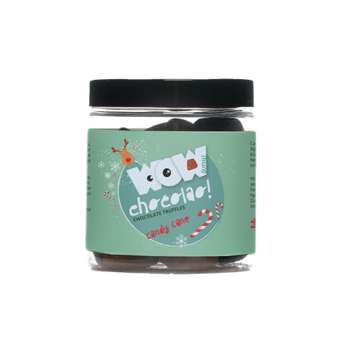 Candy Cane - Chocolate Truffles - 130g jar - WOW Chocolao!