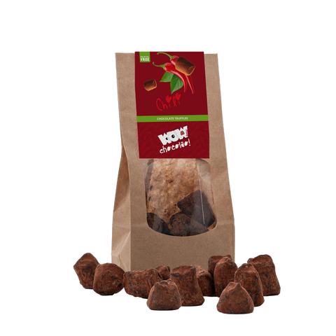 Chili Chocolate Truffles - Biodegradable bag 130g - WOW Chocolao!