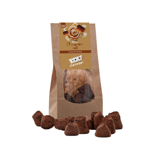 Cinnamon Roll Chocolate Truffles - Biodegradable bag 130g - WOW Chocolao!