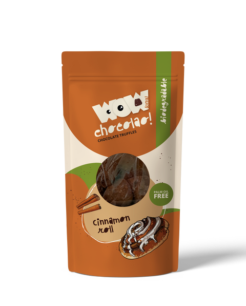 Cinnamon Roll - 200g Biodegradable bag - WOW Chocolao!