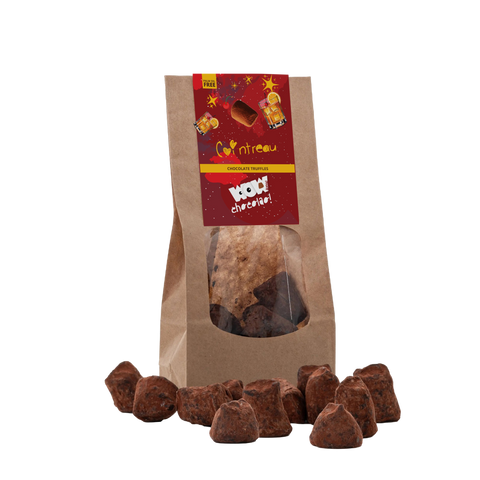 Cointreau - Christmas Chocolate Truffles - Biodegradable bag 130g - WOW Chocolao!