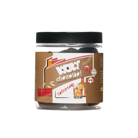 Cointreau Chocolate Truffles - Christmas Gifting jar 130g - WOW Chocolao!