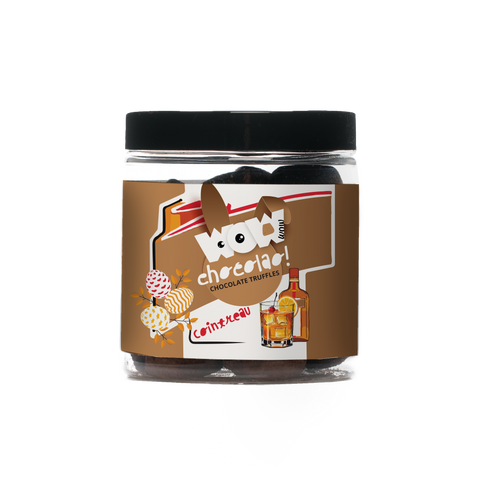 Cointreau Chocolate Truffles - Easter Gifting jar 130g - WOW Chocolao!