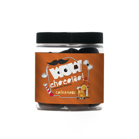 Cointreau Father's day Chocolate Truffles - 130g Gifting jar - WOW Chocolao!