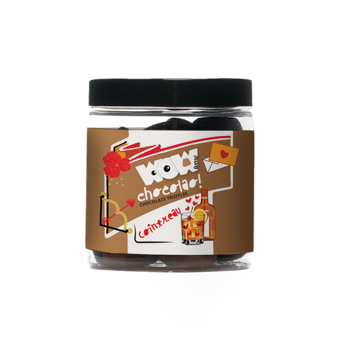 Cointreau Chocolate Truffles - Valentine Gifting jar 130g - WOW Chocolao!