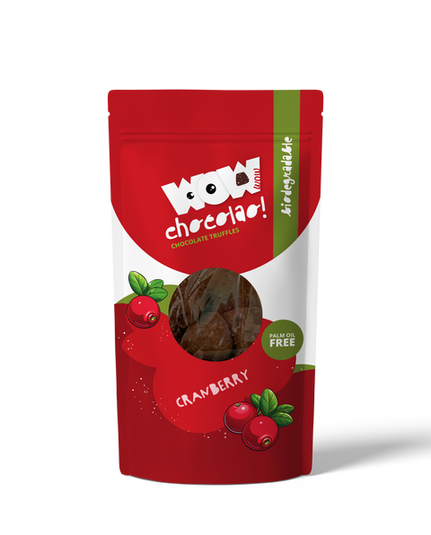 Cranberry - 200g Biodegradable bag - WOW Chocolao!