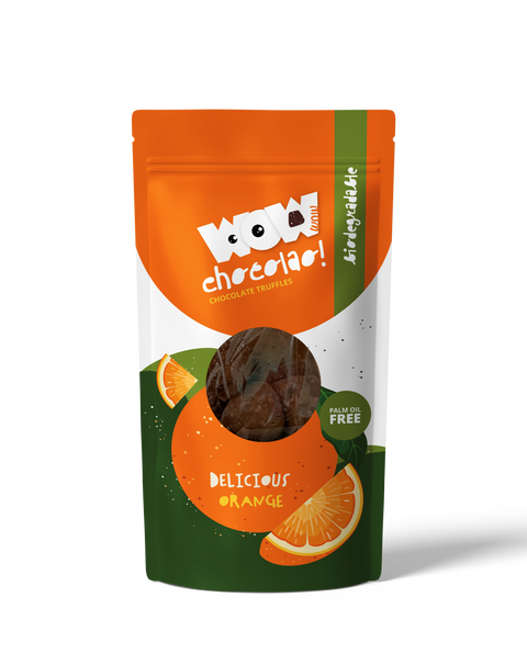 Orange - 200g Biodegradable bag - WOW Chocolao!