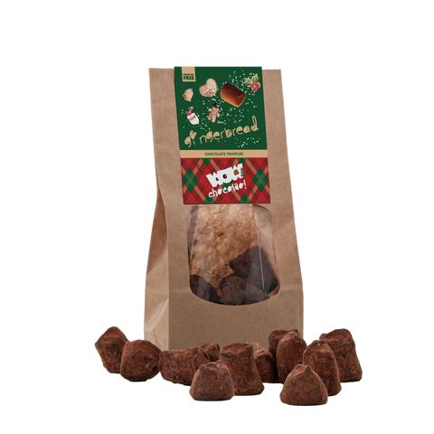 Gingerbread Chocolate Truffles - Christmas Edition - Biodegradable bag 130g - WOW Chocolao!