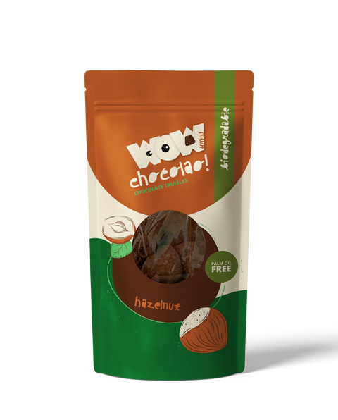 Hazelnut - 200g Biodegradable bag - WOW Chocolao!
