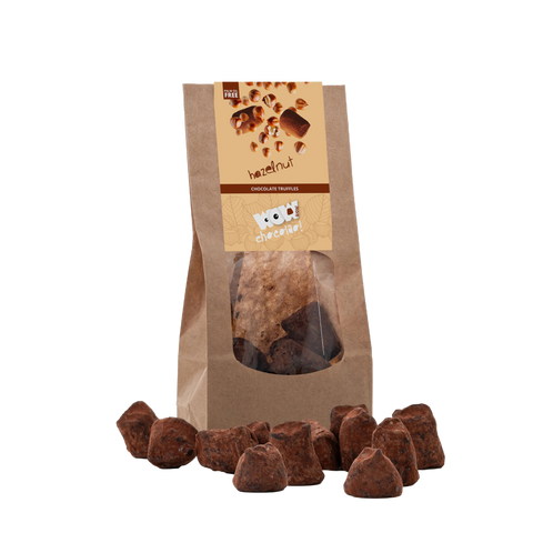 Hazelnut Chocolate Truffles - Biodegradable bag 130g - WOW Chocolao!