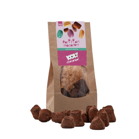 Parisian Macaron Chocolate Truffles - Biodegradable bag 130g - WOW Chocolao!