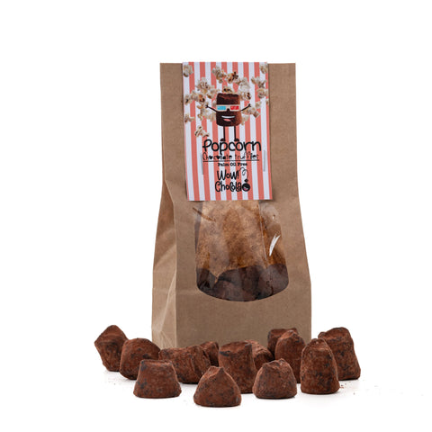 Popcorn Chocolate Truffles - Biodegradable bag 130g - WOW Chocolao!