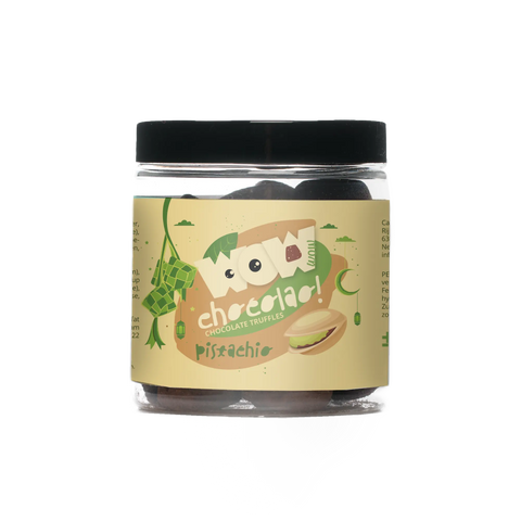 Pistachio - Eid Edition - Chocolate Truffles - 130g jar - WOW Chocolao!