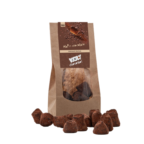 Plain Chocolate Truffles - Biodegradable bag 130g - WOW Chocolao!