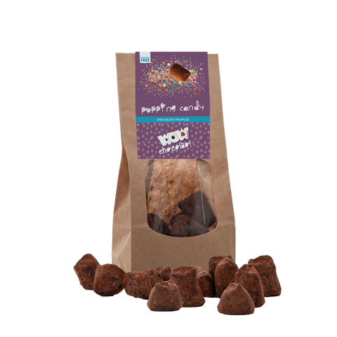 Popping Candy Chocolate Truffles - Biodegradable bag 130g - WOW Chocolao!