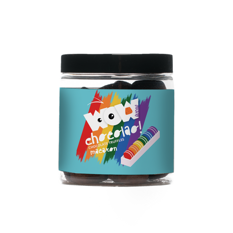 Macaron Pride month Chocolate Truffles - 130g Gifting jar - WOW Chocolao!