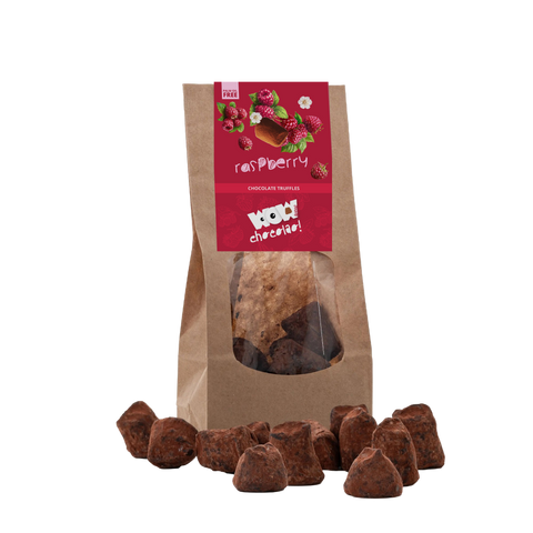 Raspberry Chocolate Truffles - Biodegradable bag 130g - WOW Chocolao!