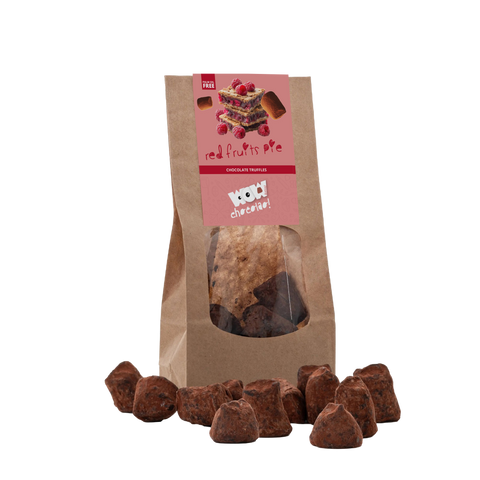 Red Fruit Pie Chocolate Truffles - Biodegradable bag 130g - WOW Chocolao!