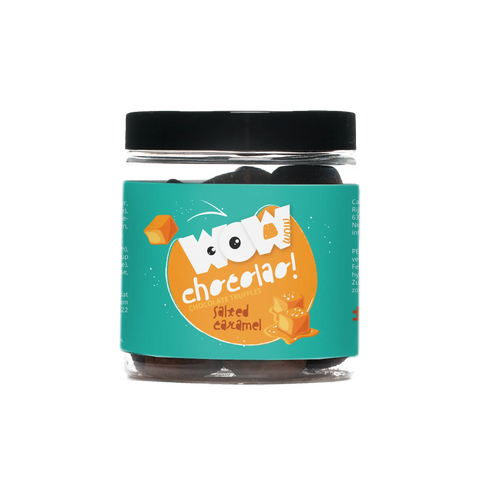 Salted Caramel chocolate truffles - Gifting jar 130g - WOW Chocolao!