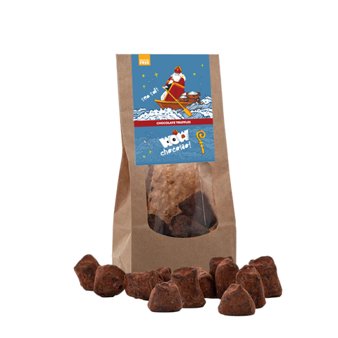 Sea Salt Truffles - Sinterklaas Edition - Biodegradable bag 130g - WOW Chocolao!
