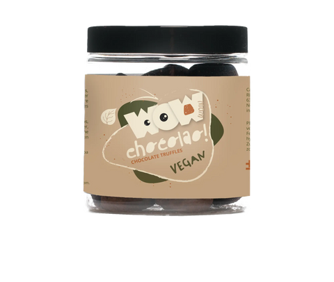 Vegan Chocolate Truffles - 130g Gifting jar - WOW Chocolao!